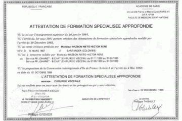 Attestation de formation specialisse approfondie